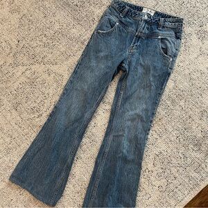 Free People Western Slouchy Bootcut Flare Jeans Sz 26
